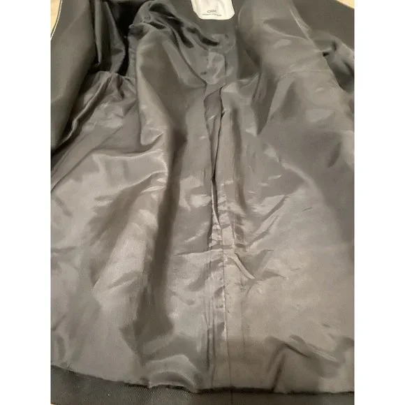 Camilla And Marc Size 12 Black Faith Topstitch Twill Blazer Jacket Belt RRP$550 - Picture 10 of 11